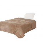 Koc na łóżko w kolorze brązowym